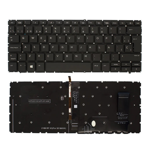Teclado Retroiluminado Para Portátil Hp Elitebook 830 G9 840 G9 Negro