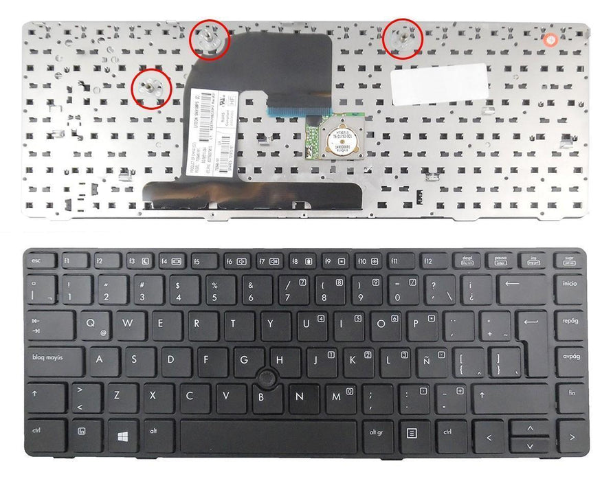 Teclado Para Portátil Hp Elitebook 8460P﻿ 8460W Series 9Z.N6Rsv.20E 9Z.N6Ruv.00S 701975-071