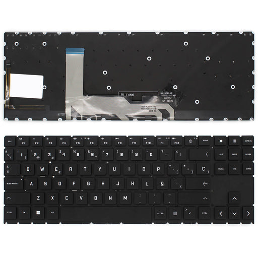 Teclado Para Portátil Hp Omen 15-Ek 15-Ec 15-En 16-B Series V193446Cs1 Negro Retroiluminacion Blanca