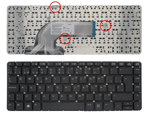 Teclado Para Portátil Hp Probook 440 G0 440 G1 445 G1 Negro (Sin Marco Sin Foil Para Win8)