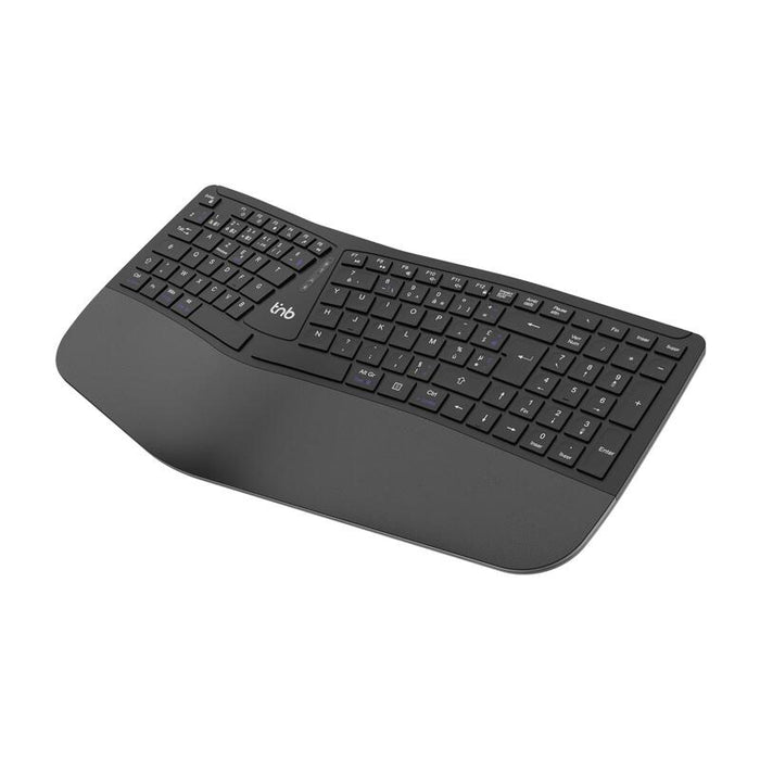 Teclado Inalámbrico Bluetooth Ergonómico T Nb Ergo (Negro)