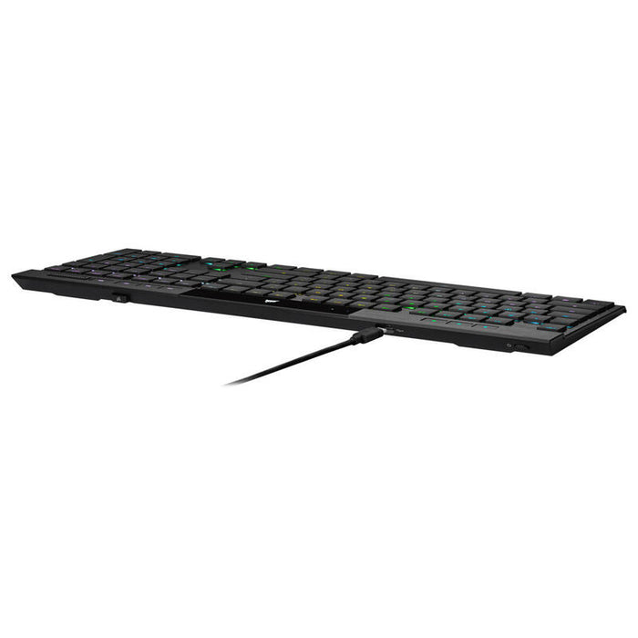 Teclado Inglés Corsair K100 Air Usb + Rf Wireless + Bluetooth Qwerty Negro