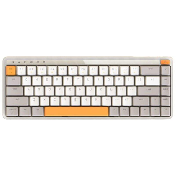 Teclado Ingles Mecánico Miiiw Art Series Z680 Switches Gateron Amarillo Blanco