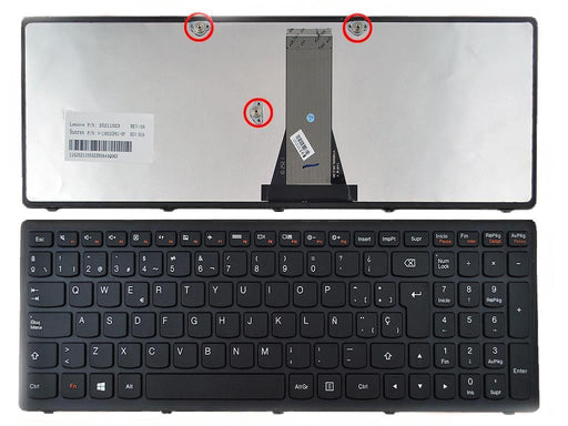 Teclado Para Portátil Lenovo G505S Negro Marco