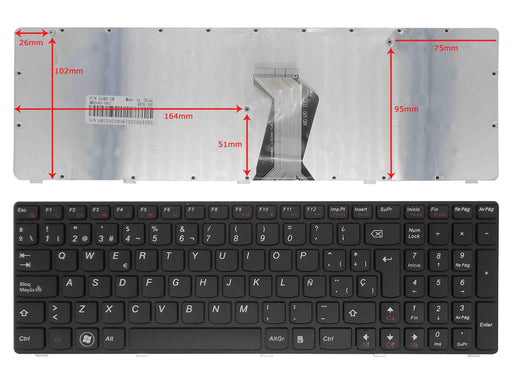 Teclado Para Portátil Ibm / Lenovo G580 G580A G585 G585A Z580 V580 Series