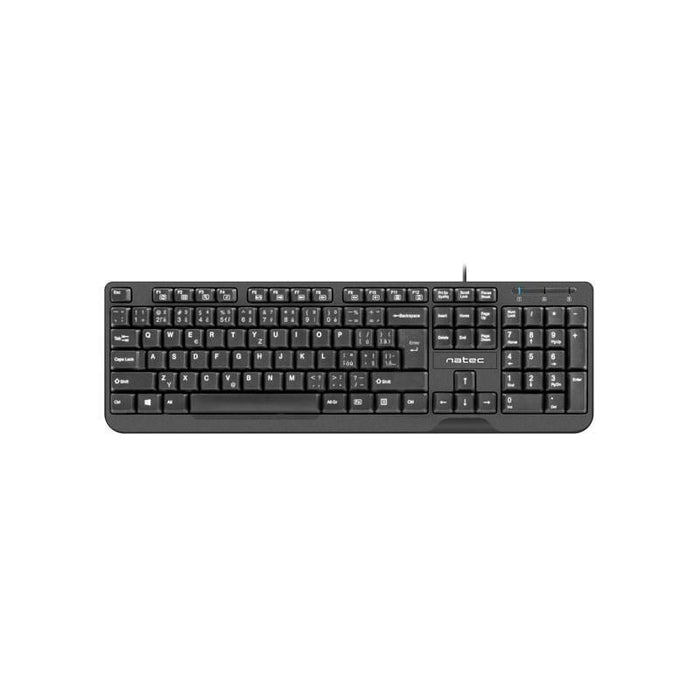 Teclado Natec Trucha Slim Usb, Diseño Cz/Sk, Negro