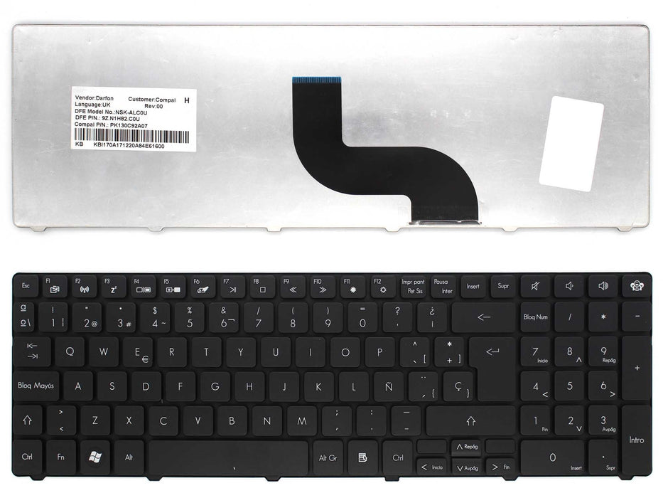 Teclado Para Portátil Packard Bell New90 Pew91 New95 Pew71 Pew72 Pew76