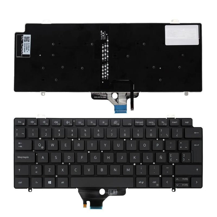 Teclado Para Portátil Dell Latitude 7410 7420 5420 0h4xrj Nsk Eb0bw 01 Retroiluminado Latino