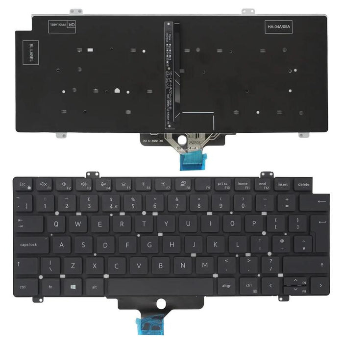 Teclado Para Portátil Dell Latitude 7430 7520 7521 5420 5421 5430  0pc0j4 0fj5tv 0k4wgn Retroiluminado Negro Inglés