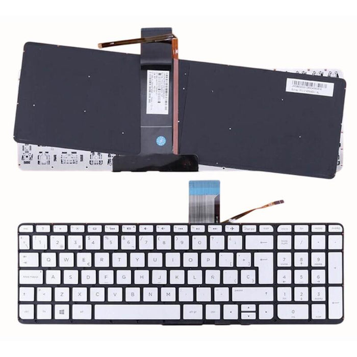 Teclado Para Portátil Hp Envy 15 Ep1015ur L97425 071 Gris Plata