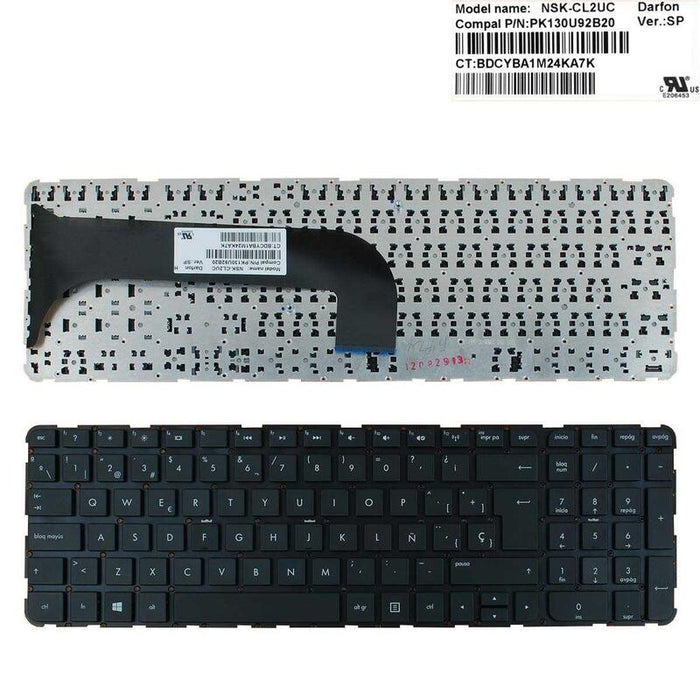 Teclado Para Portátil Hp Pavilion M6-1000 Pk130u92b15 9z.N8muc.20e