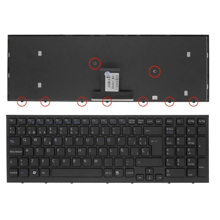 Teclado Para Portátil Sony Vaio Pcg-71211m Vpc-Eb4z1e Vpceb4z1e Pcg-71311m