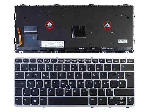Teclado Para Portátil Hp Elitebook 820 G1 Plata