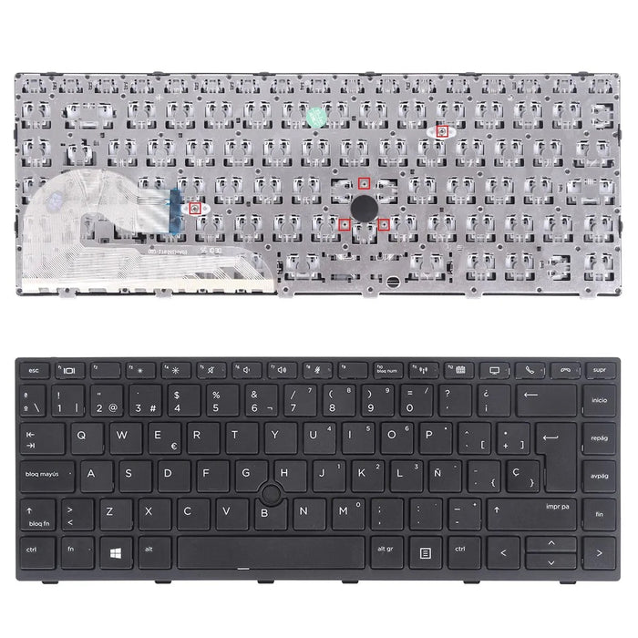 Teclado Para Portátil Hp Elitebook 840 G5 Negro