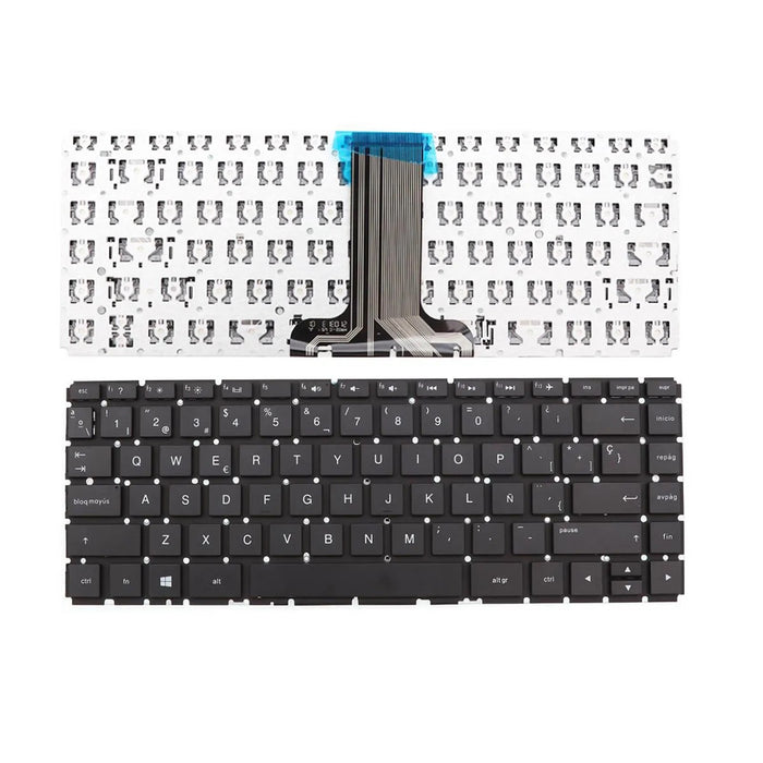 Teclado Para Portátil Hp Pavilion 14-Bs 14-Bs000 14-Bs100 14-Bs500 Negro Intro Pequeño