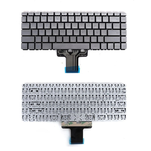 Teclado Para Portátil Hp Pavilion 14-Cc 14-Cd 14-Ce 14-Cf 14-Ck 14-Cm 14Q-Cs 14T-Cm 14Q-Cy 852-44891-00C Plata
