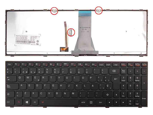 Teclado Retroiluminado Para Portátil Lenovo G50-70 Negro