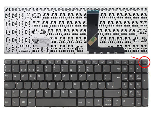 Teclado Para Portátil Lenovo Ideapad 320-15Abr 320-15Iap 320-15Ast Sin Botón Encendido