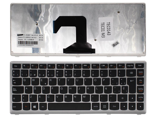 Teclado Para Portátil Lenovo U410 Plata En Castellano