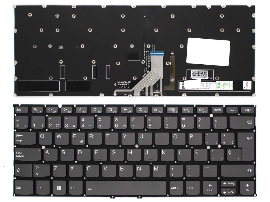 Teclado Retroiluminado Para Portátil Lenovo Yoga 920-13Ikb Yoga 6 Pro