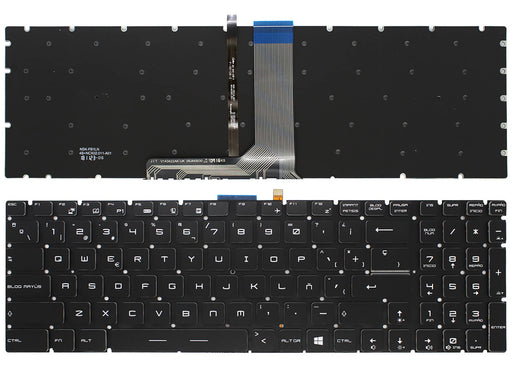 Teclado Para Portátil Msi Gt62 Gt72 Ge62 Ge72 Gs60 Gs70 Gl62 Nsk-Fb1Ln Retroiluminado