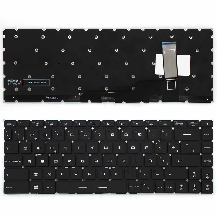 Teclado Para Portátil Msi Stealth 15M Gs66 Stealth Ge66 Raider Retroiluminado