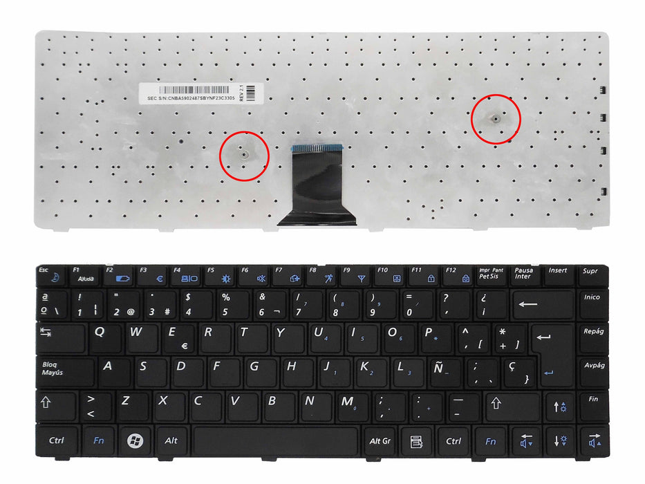 Teclado Para Portátil Samsung Np-R522 Np-R520 R520 R522 Castellano