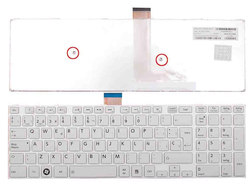 Teclado Para Portátil Toshiba S50-A S50D-A S50Dt-A S50T-A S55-A S55D-A S55Dt-A S55T-A Blanco