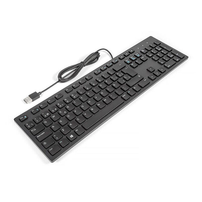 Teclado Reacondicionado Dell Kb216t Español (Qwerty) Negro Con Cable Usb  Orgxf3