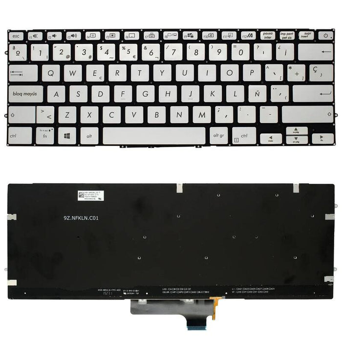 Teclado Retroiluminado Para Portátil Asus Zenbook Ux431 9z.Nfkbn.J0s