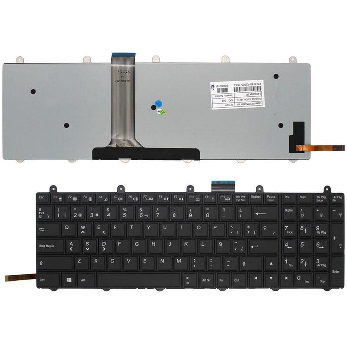 Teclado Retroiluminado Para Portátil Msi Gt780 Gt783 Gx780 V132150bk1 Sp