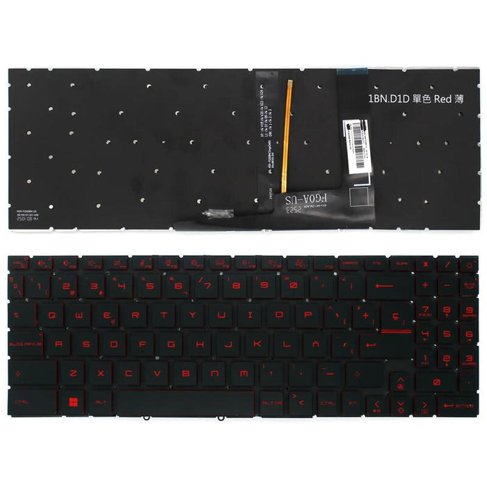 Teclado Retroiluminado Para Portátil Msi Katana Gf66 12ue Series 9z.Nk1bn.D01