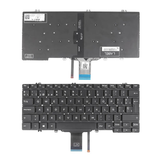 Teclado Retroiluminado Para Portátil Dell Latitude 7300 5310 5300 2-In-1 Negro