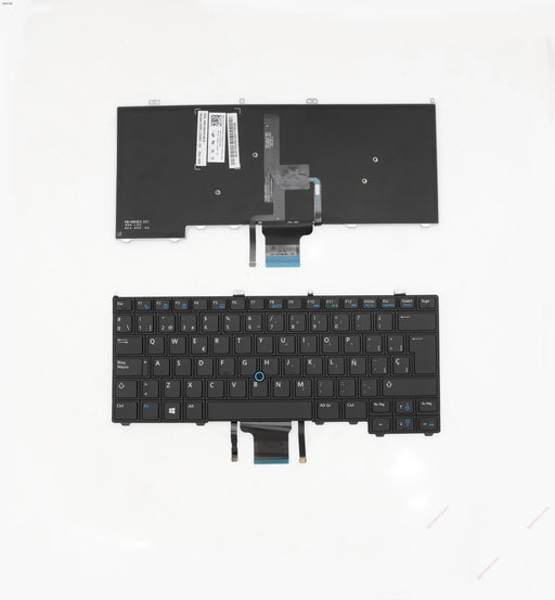 Teclado Retroiluminado Para Portátil Dell Latitude E7440 E7420 E7240 Negro