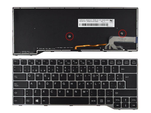 Teclado Retroiluminado Para Portátil Fujitsu Lifebook E743 E744 E733 E734