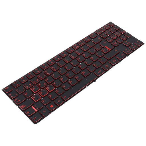 Teclado Retroiluminado En Rojo Para Portátil Lenovo Legion Y520 Y520-15Ikb R720 R720-15Ikb Negro
