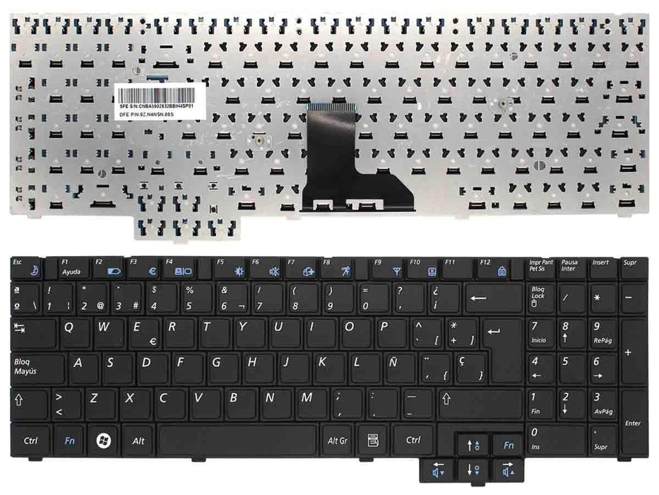 Teclado Para Portátil Samsung 9Z.N5Lsn.00S Ma0Sn Cnba5902833Dbil