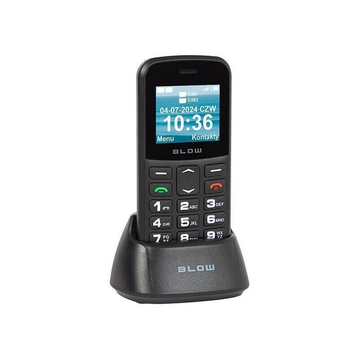 Teléfono Blow Negro Para Personas Mayores Con Soporte S18d
