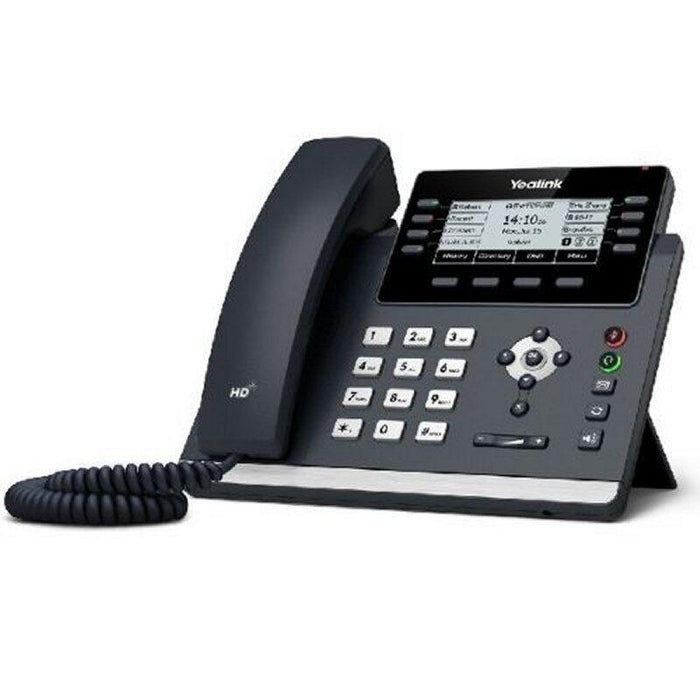 Teléfono Ip Yealink Sip-T43u, Gráficos 360x160 De 3,7 ", 2x Rj45 10/100/1000, Poe, 12x Sip, 2x Usb, Sin Adaptador