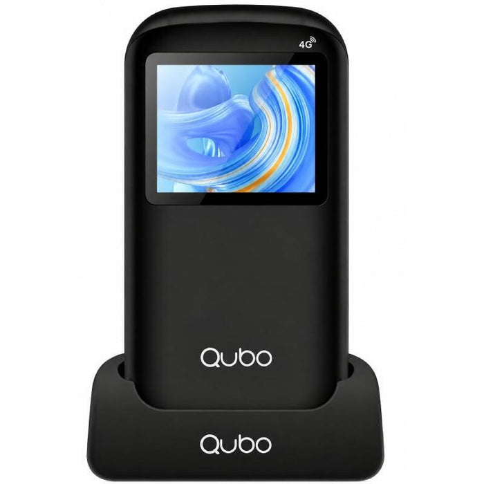 Teléfono Móvil Qubo P-190bkc 4g Para Personas Mayores Negro