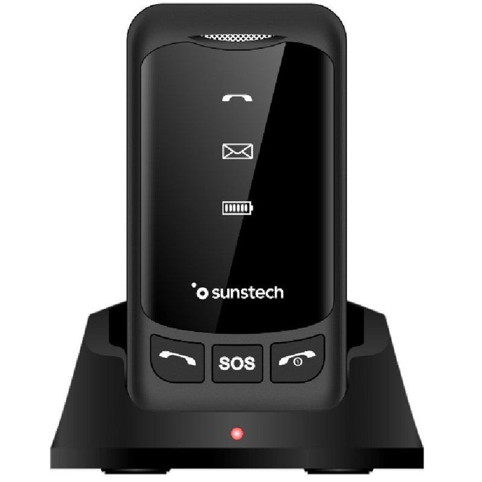 Teléfono Móvil Sunstech Celt25bk Para Personas Mayores Negro