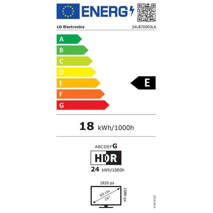 Lg 24lb70003la 24" (60 Cm) Fhd Led Smart Tv
