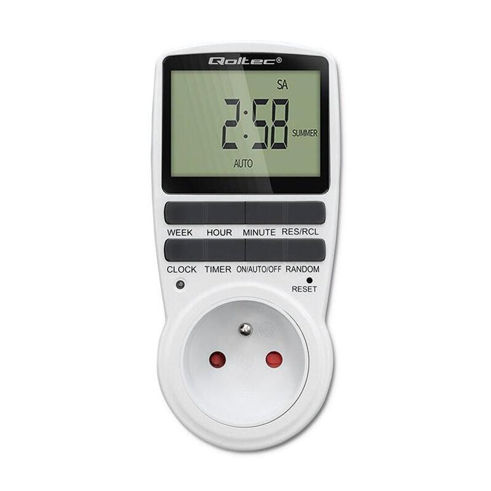 Qoltec 50628 Electronic Timer Pc0628 With Lcd