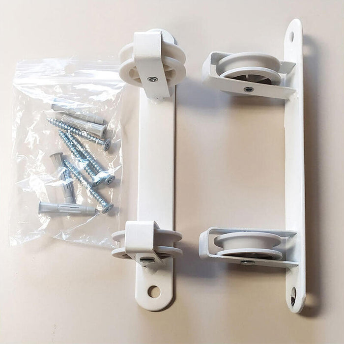 Tendedero De Pared Basic C/2 Poleas Blanco 25x5x5cm