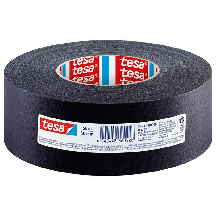 Tesa Cinta De Tela 50m X 50mm Negro