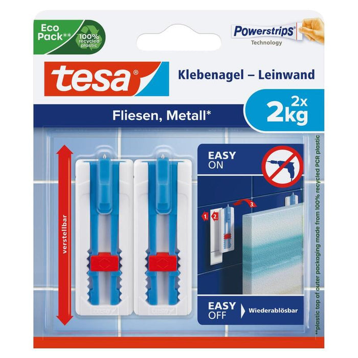 Tesa Klebenagel-Leinwand Fliese&Metal 2 X 2kg Ajustable