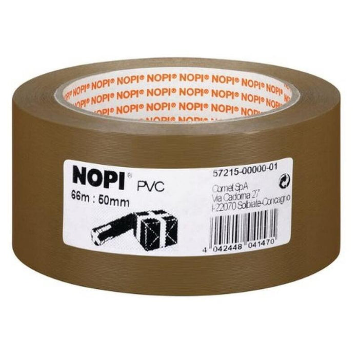 Tesa Nopi Pack Pvc Grabado En Relieve 66m 50mm Marrón