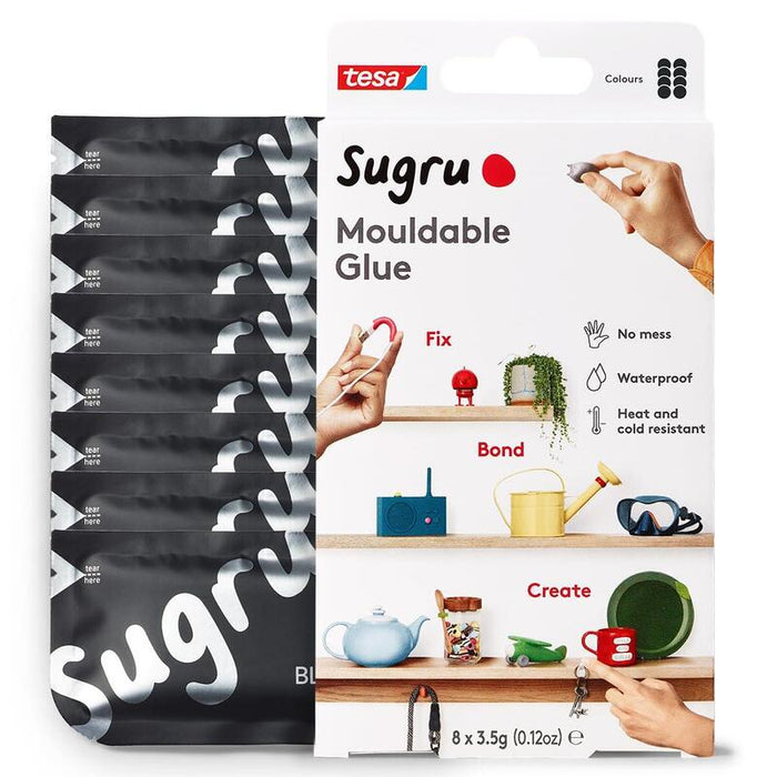 Tesa Sugru Formbarer Allzweckkleber 8uds Black Inglés