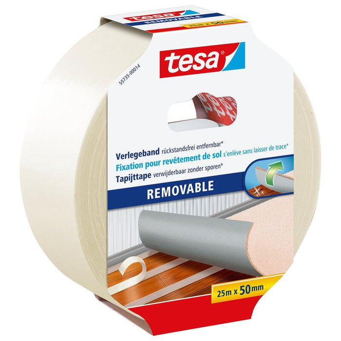 Tesa Verlegeband Sin Residuos Entfernbar 25m X 50mm