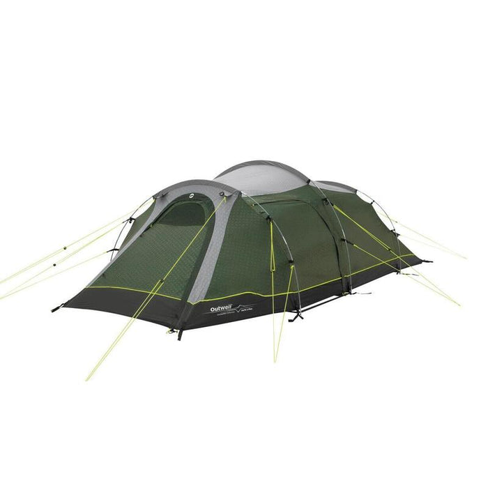 Tienda De Campaña Túnel Outwell Earth 3 Plus De Dos Habitaciones Para 3 Personas, Verde